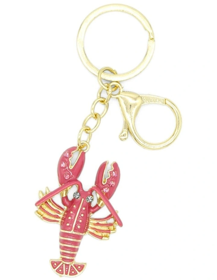 Sebby Bag Charm Keychain in Pink image 1