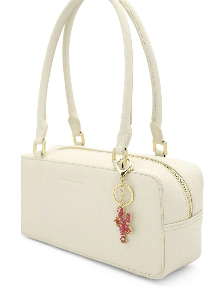 Sebby Bag Charm Keychain in Pink image 2