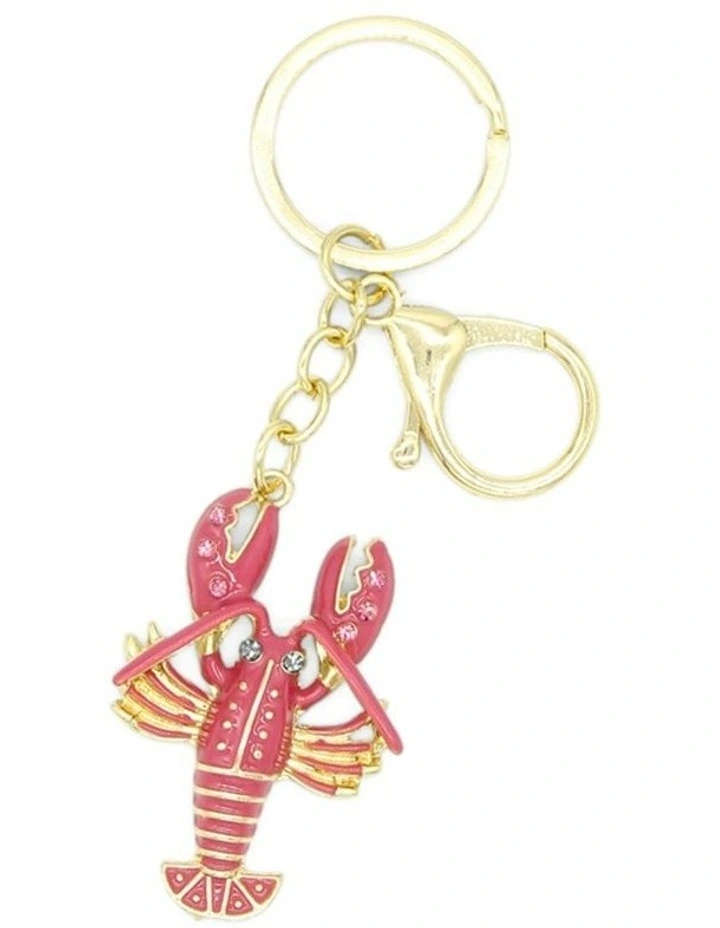 Sebby Bag Charm Keychain in Pink image 4