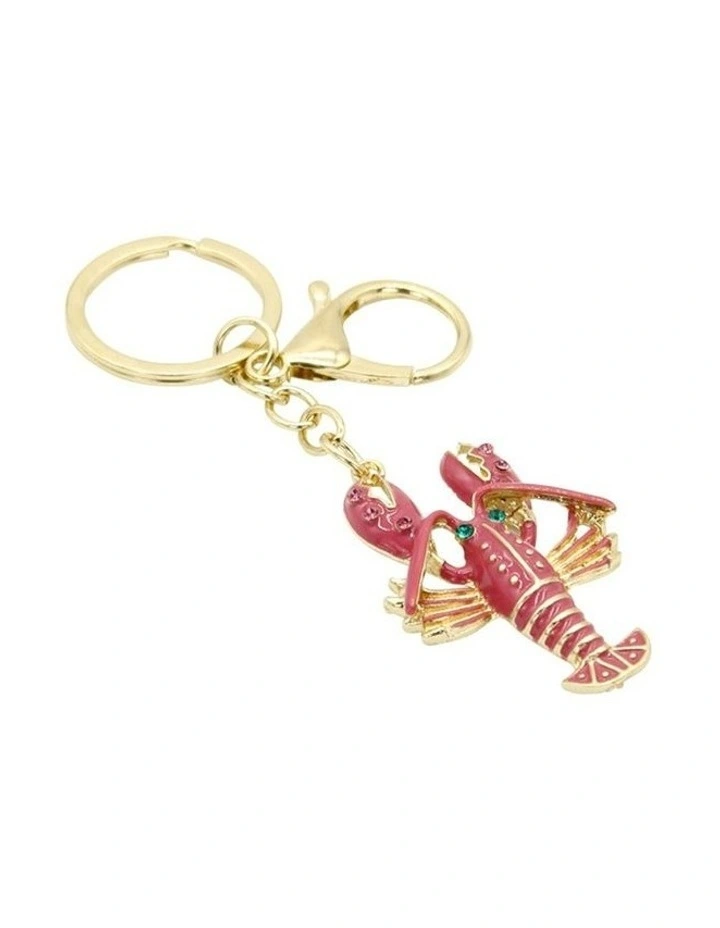 Sebby Bag Charm Keychain in Pink image 5