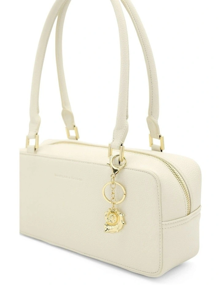 Arielle Bag Charm Keychain in Gold image 2