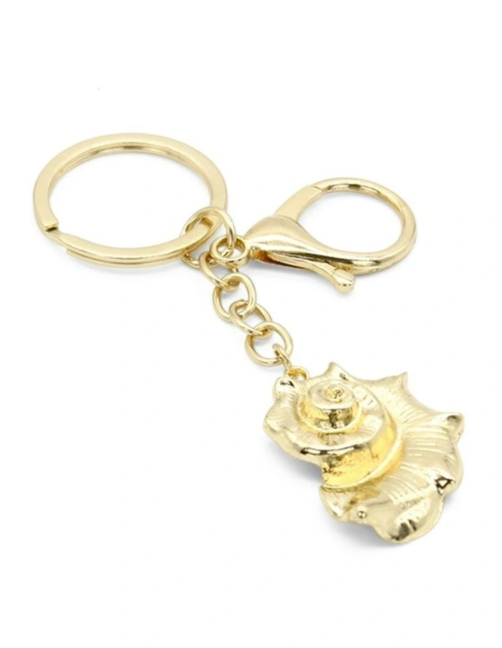 Arielle Bag Charm Keychain in Gold image 3