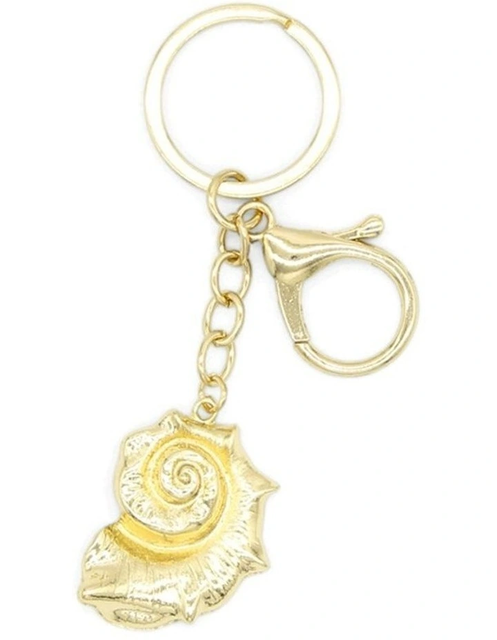 Arielle Bag Charm Keychain in Gold image 4