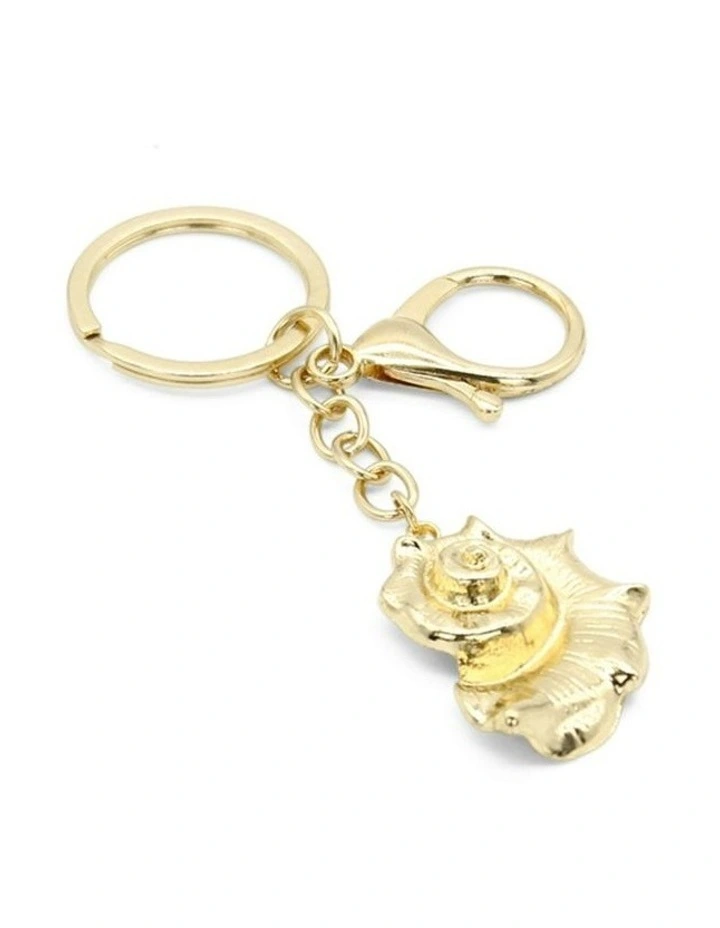 Arielle Bag Charm Keychain in Gold image 5