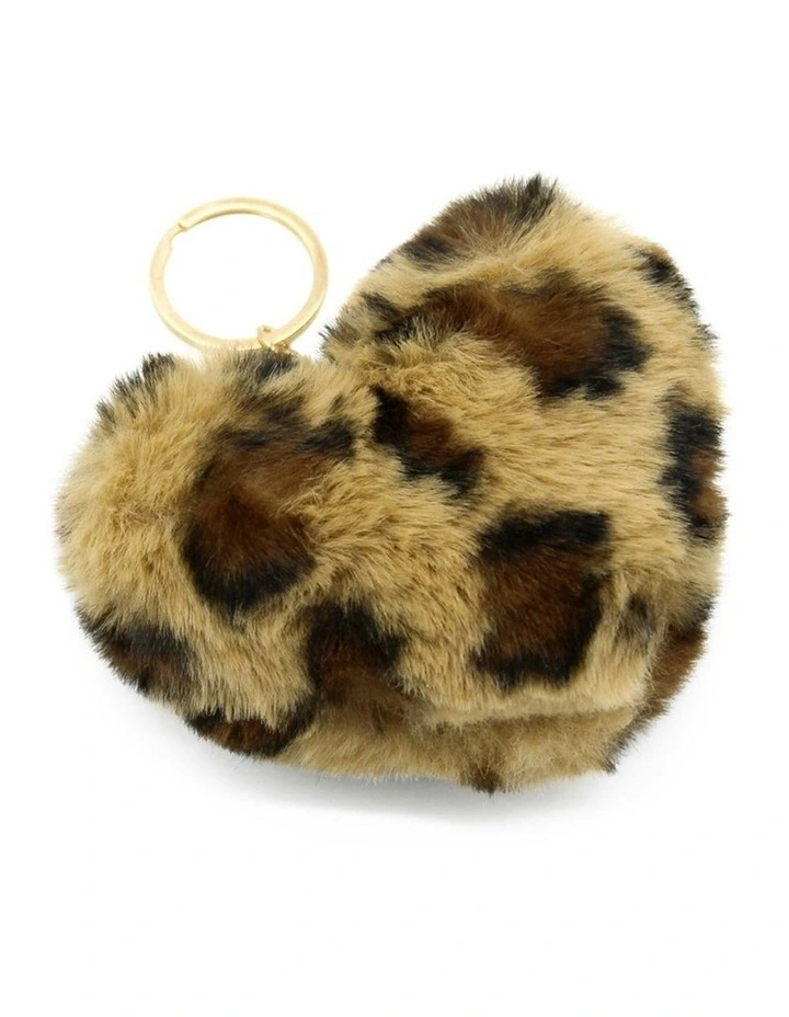 Dia Bag Charm Keychain in Brown image 3