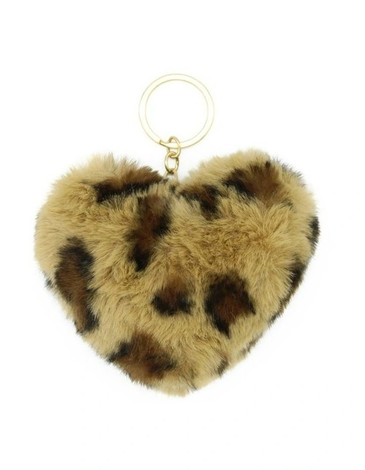 Dia Bag Charm Keychain in Brown image 4