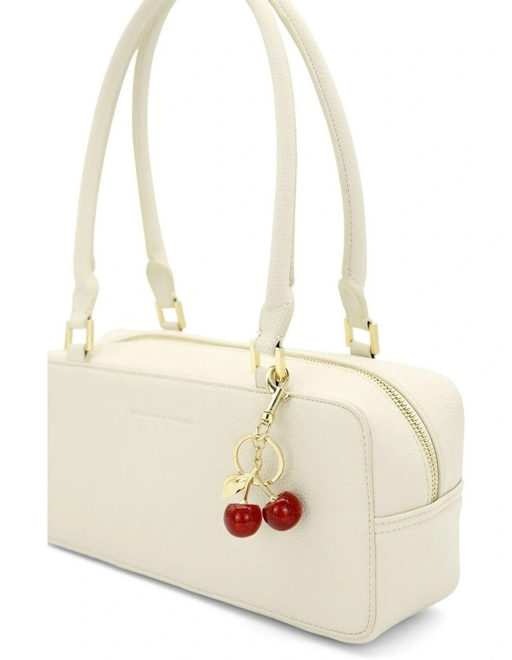 Cherie Bag Charm Keychain in Red image 2