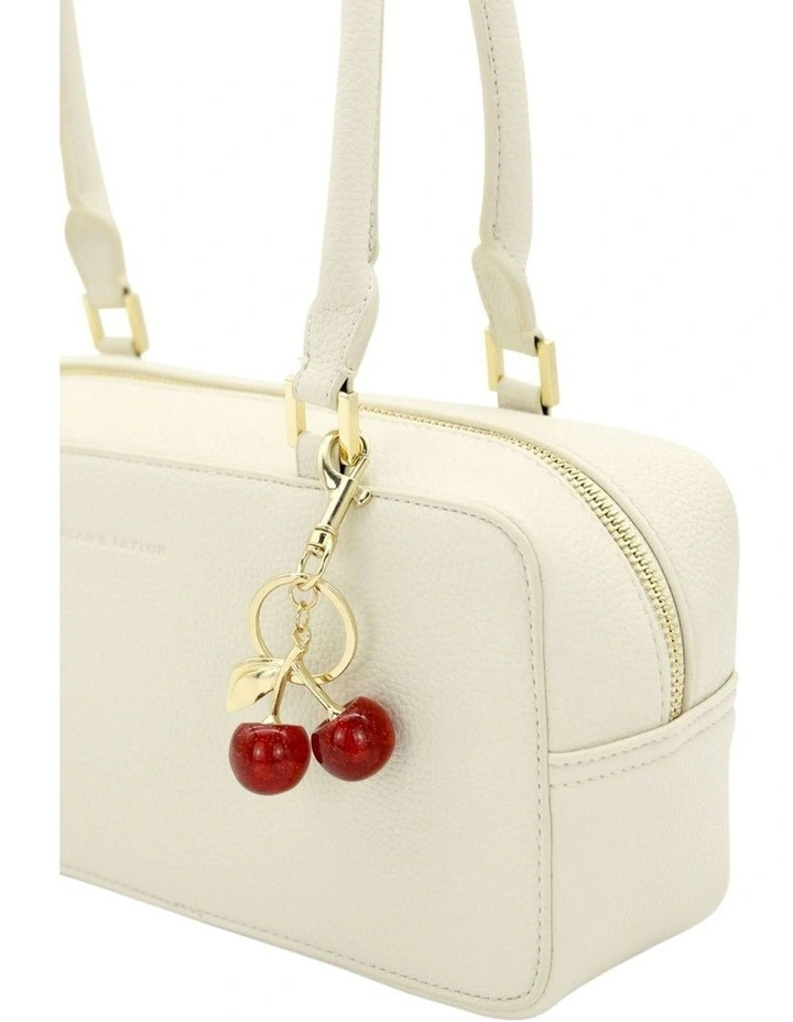Cherie Bag Charm Keychain in Red image 5