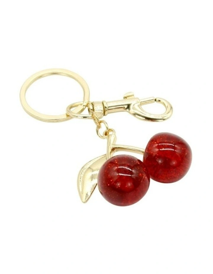 Cherie Bag Charm Keychain in Red image 6