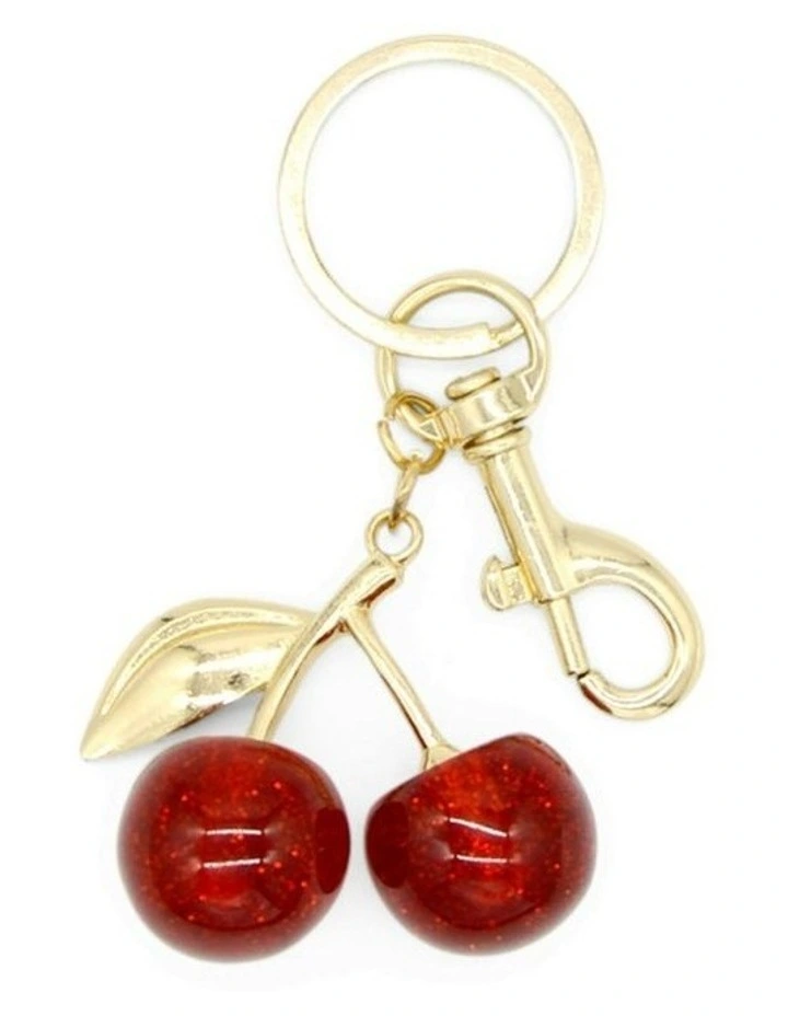 Cherie Bag Charm Keychain in Red image 7