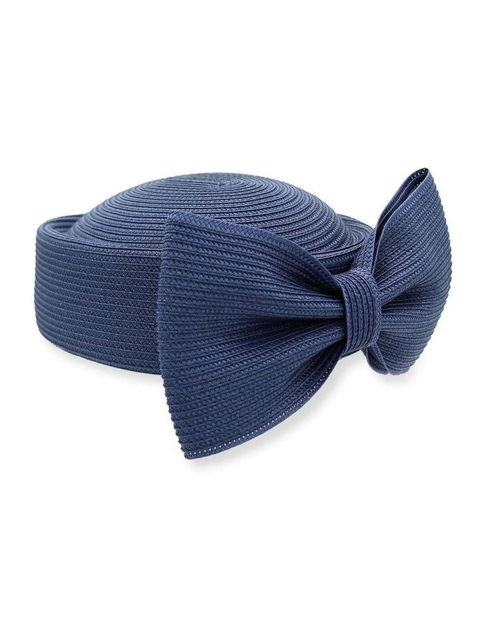 Tara Racewear Pillbox Hat in Navy Blue image 4