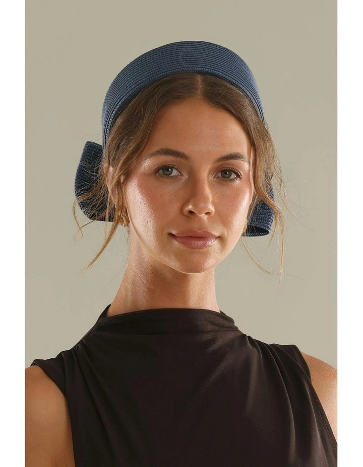 Tara Racewear Pillbox Hat in Navy Blue image 5