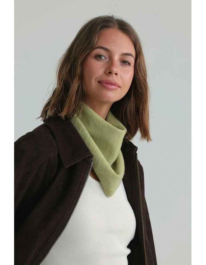 Katrina Triangle Scarf in Green image 2
