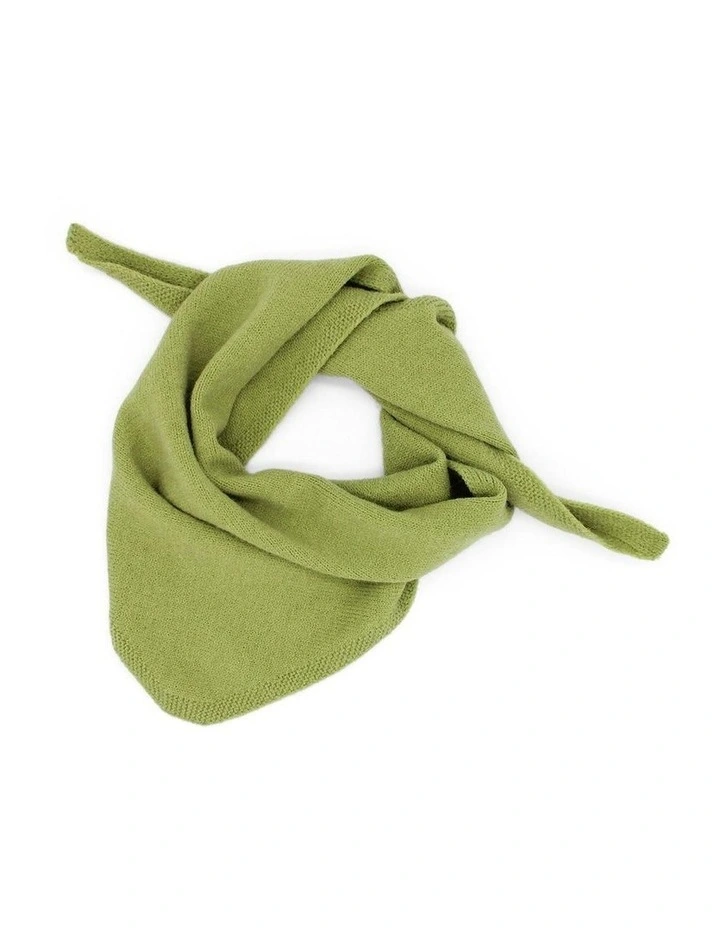 Katrina Triangle Scarf in Green image 4