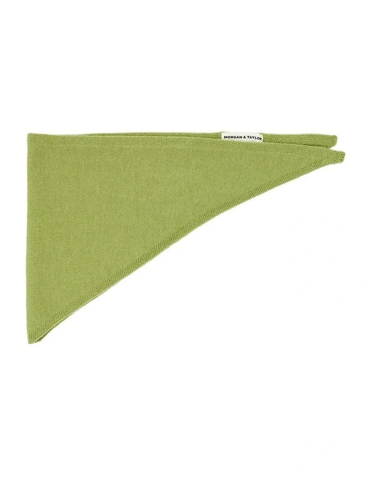 Katrina Triangle Scarf in Green image 5