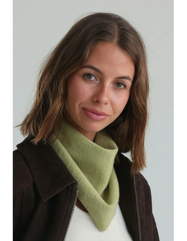 Katrina Triangle Scarf in Green image 7