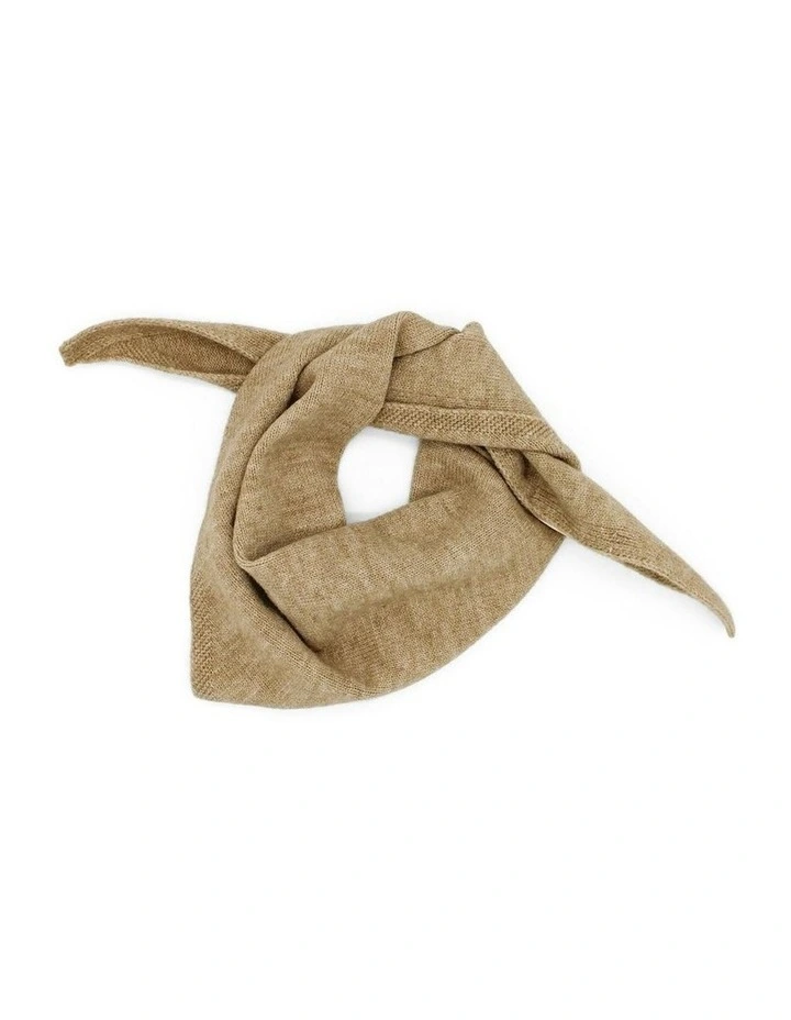 Katrina Triangle Scarf in Beige image 3