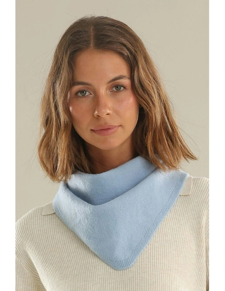 Katrina Triangle Scarf in Blue image 2