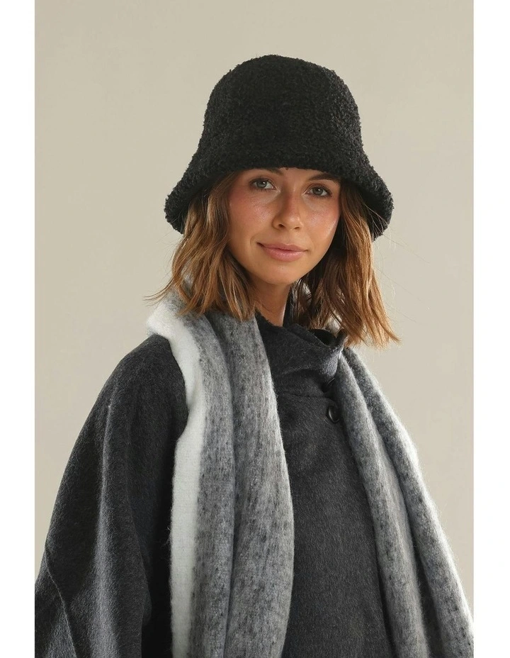 Montana Teddy Cloche Hat in Black image 6