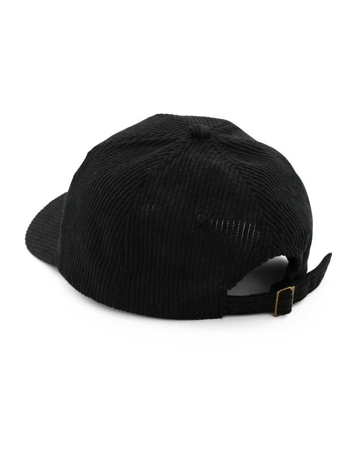 Corey Cord Cap in Black image 5