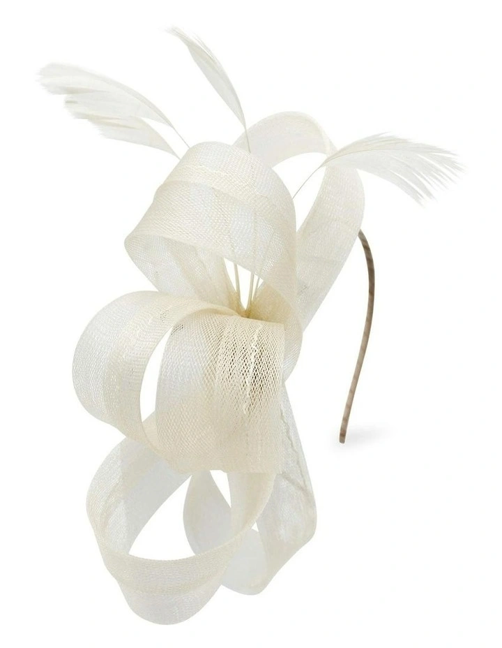 Nyla Fascinator in Beige image 6