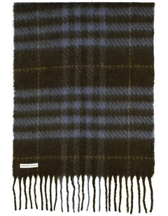 Hallie Scarf in Chocolate Brown Check