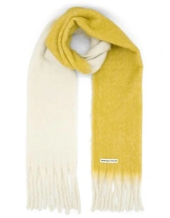 Cosette Chunky Two-Toned Scarf in Yellow
