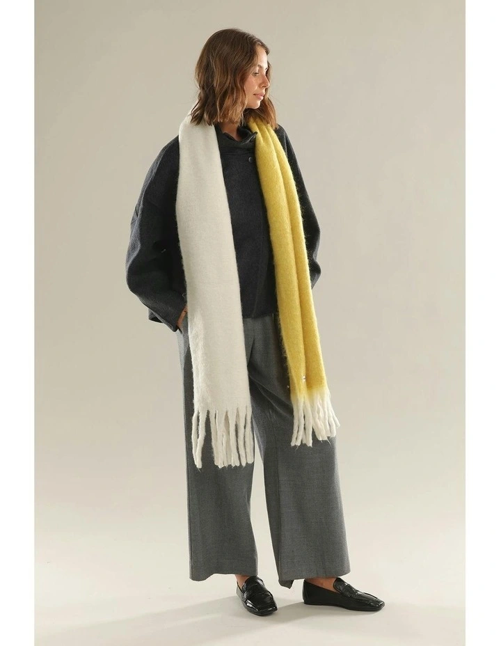 Cosette Chunky Two-Toned Scarf in Yellow image 3