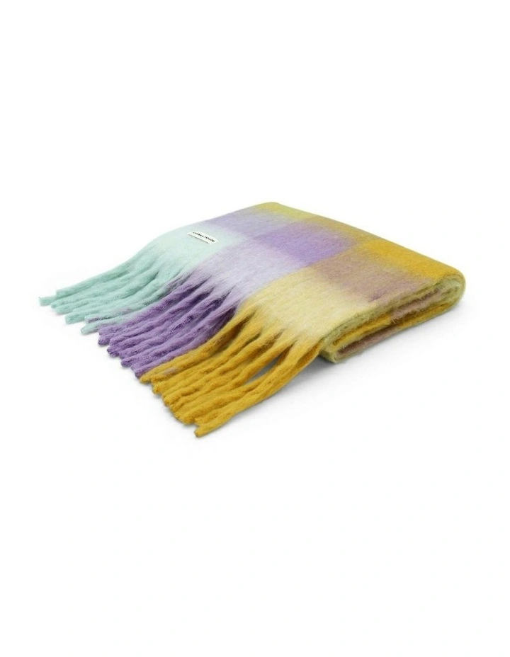 Emma Chunky Check Scarf in Multi image 4