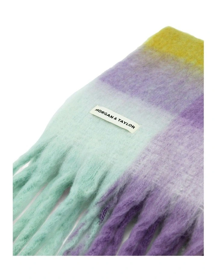 Emma Chunky Check Scarf in Multi image 5