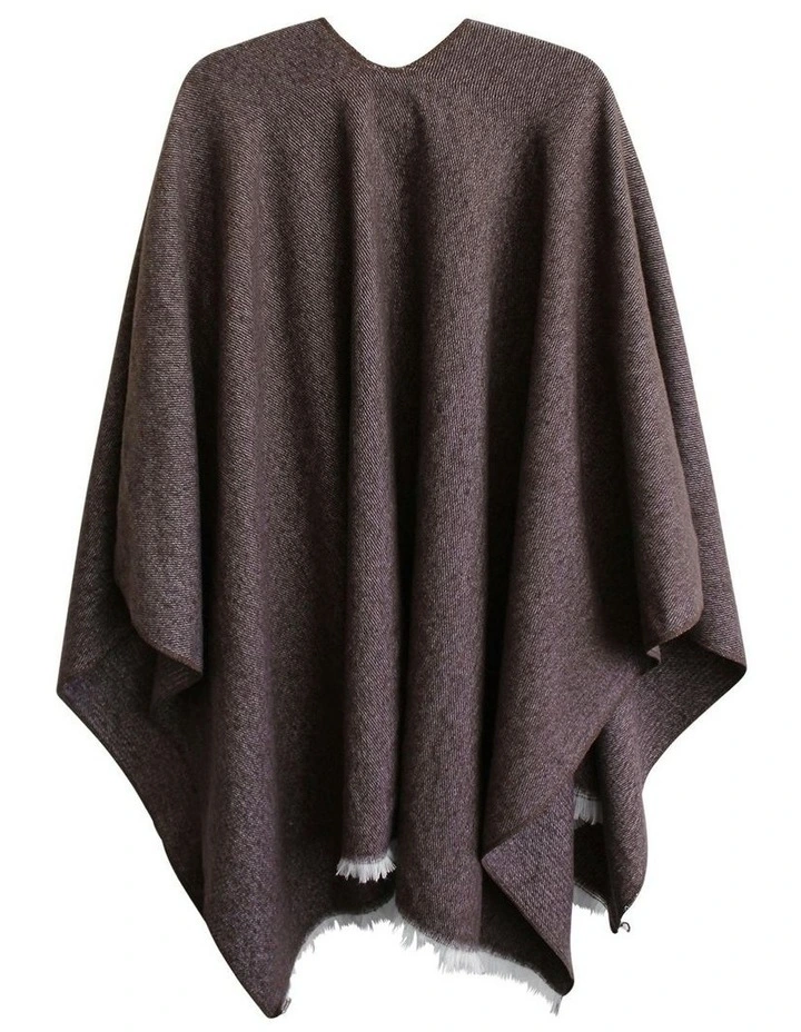 Concetta Poncho in Brown image 5