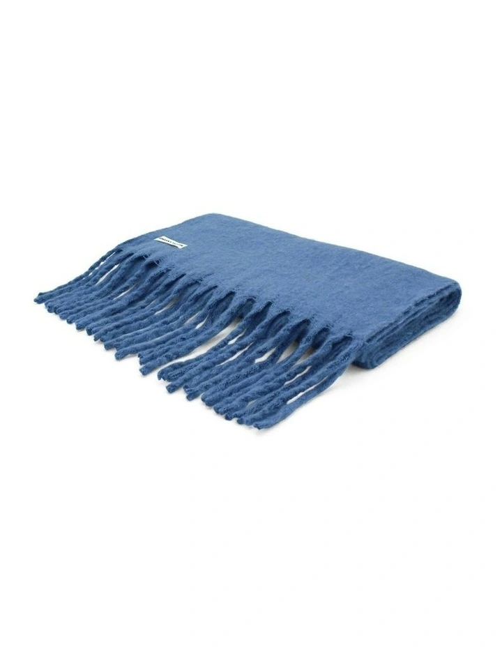 Ella Woven Scarf in Blue image 4