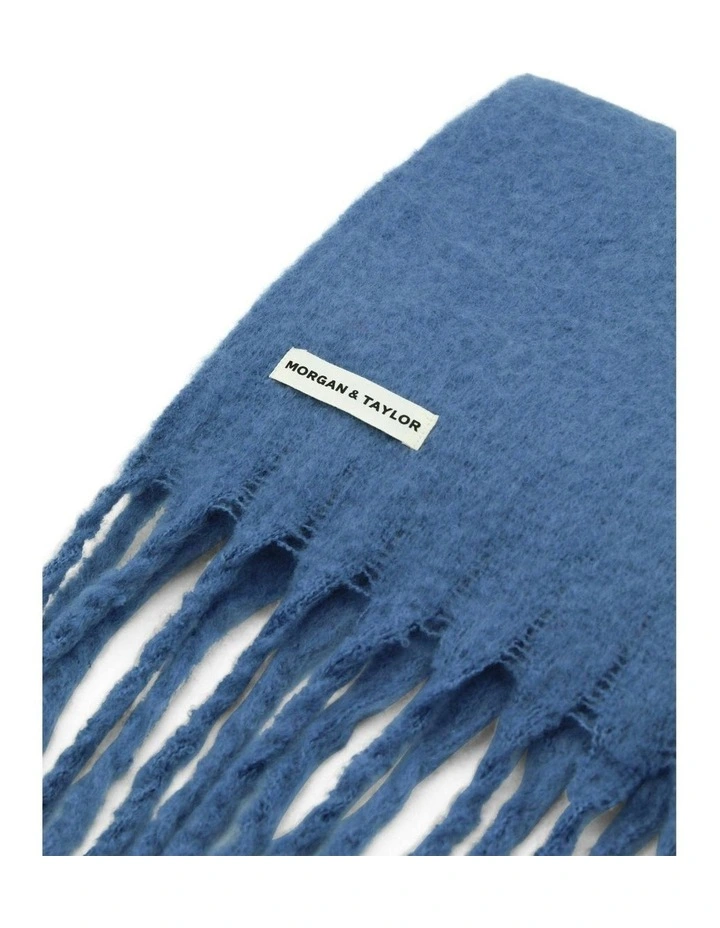 Ella Woven Scarf in Blue image 6