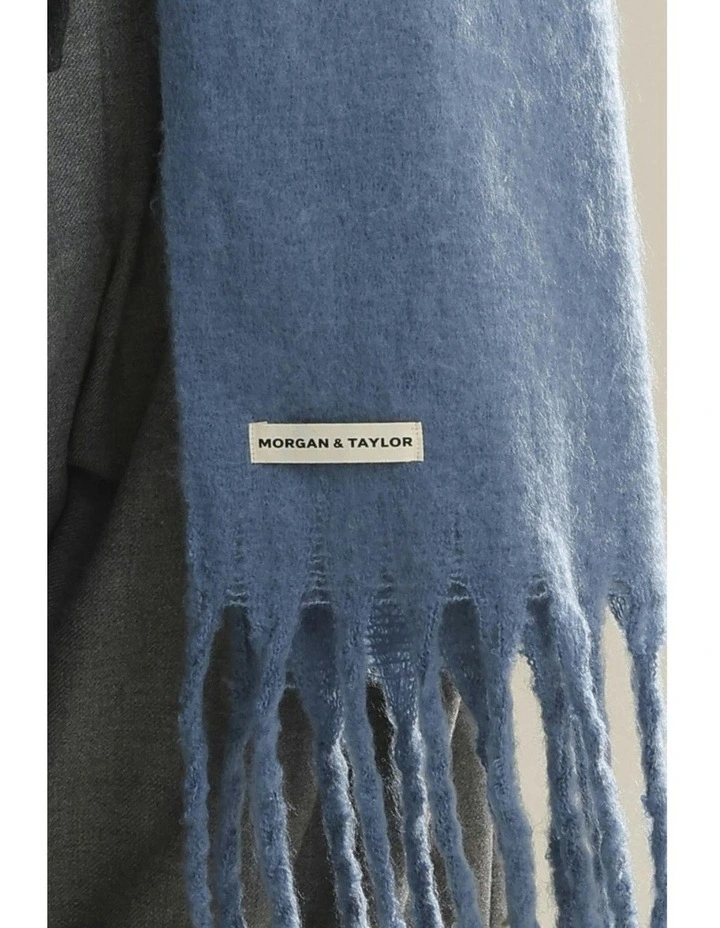Ella Woven Scarf in Blue image 7