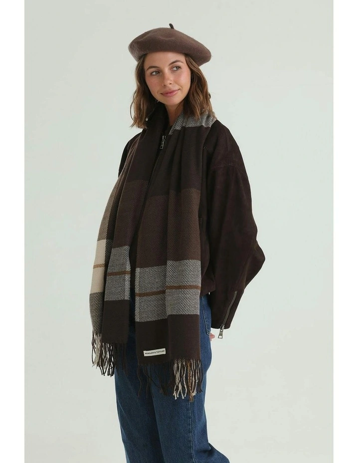 Eden Scarf in Brown image 2