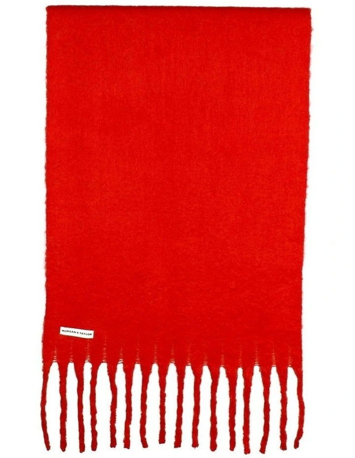 Ella Woven Scarf in Red image 1