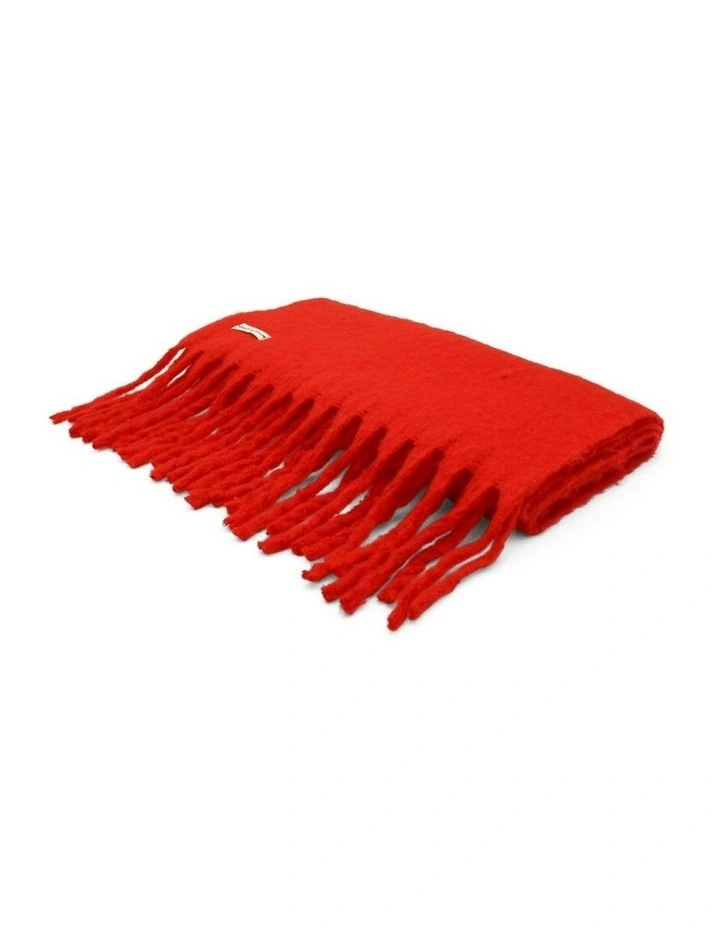 Ella Woven Scarf in Red image 5