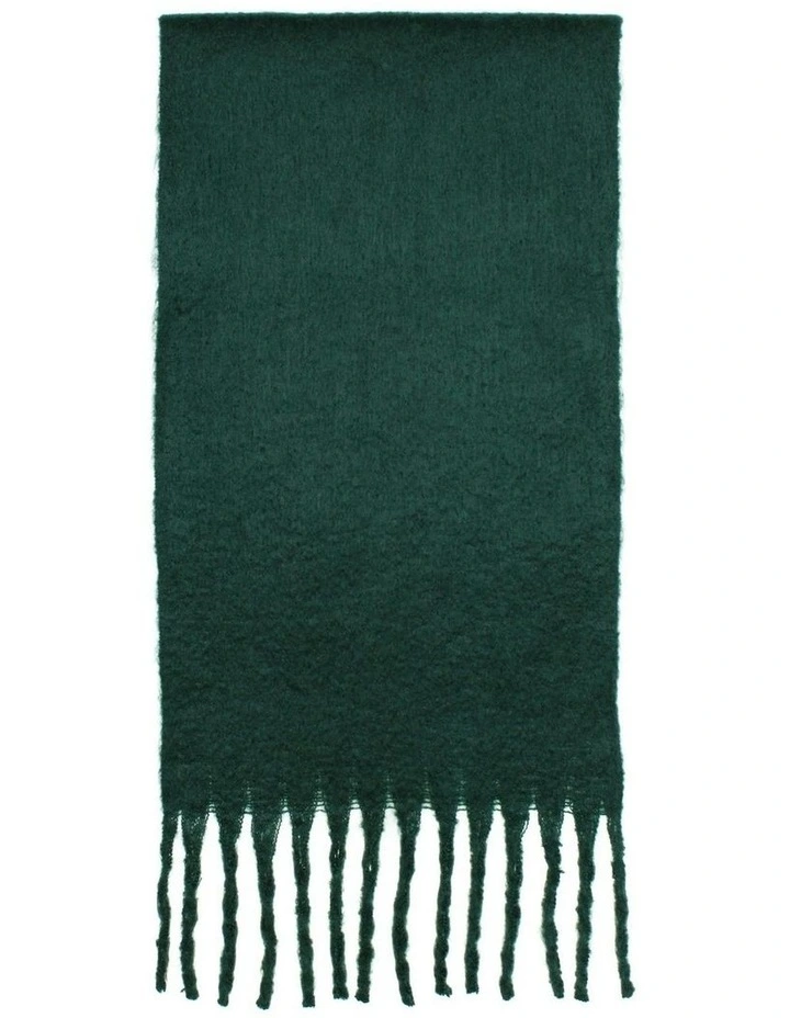 Cosette Chunky Two-Toned Scarf in Dark Green image 3