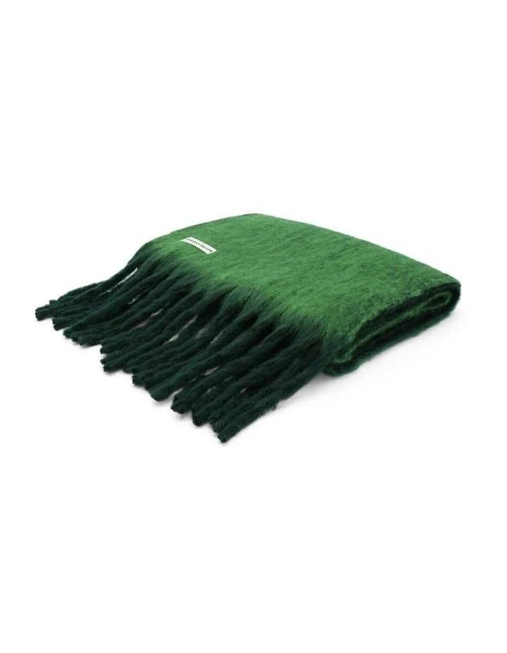 Cosette Chunky Two-Toned Scarf in Dark Green image 5
