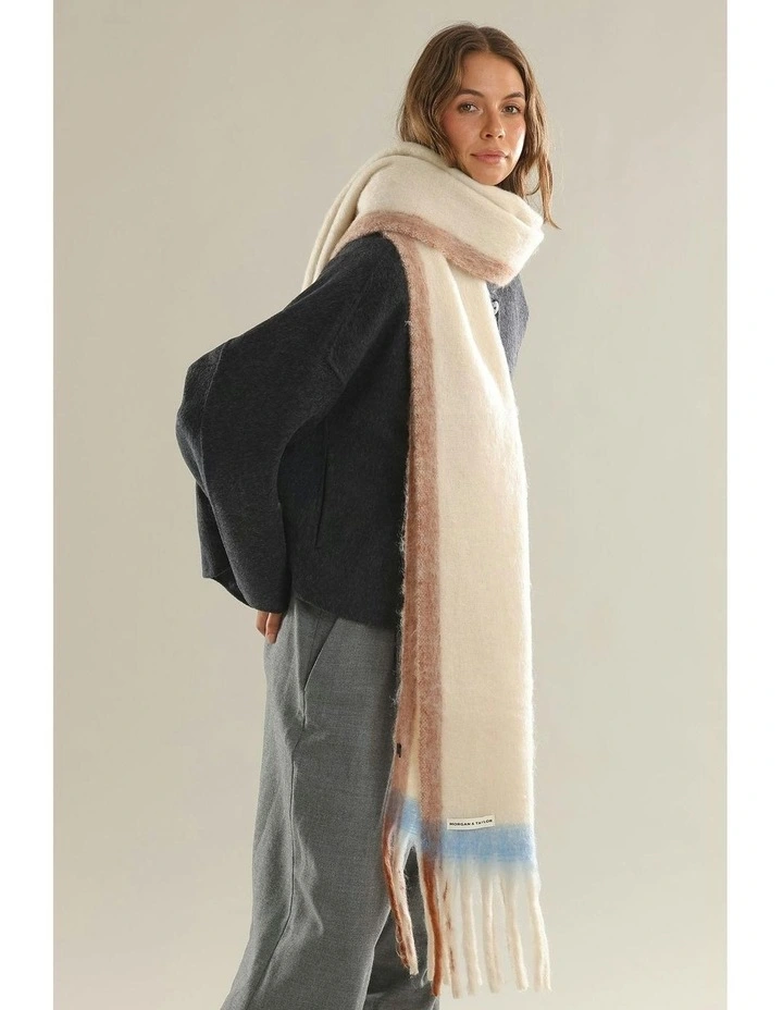 Mya Chunky Scarf in Cream image 2