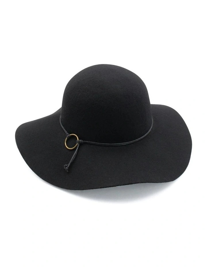 Robin Wool Felt Floppy in Black image 1