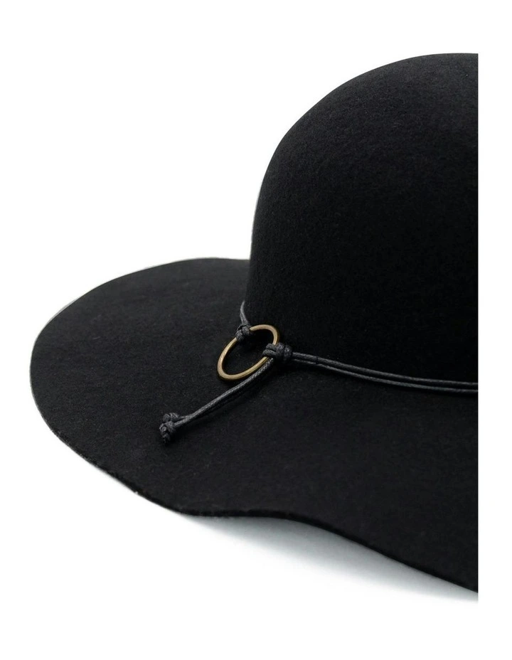 Robin Wool Felt Floppy in Black image 6