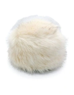 Elaina Faux Fur Cossack Ski Hat in Cream