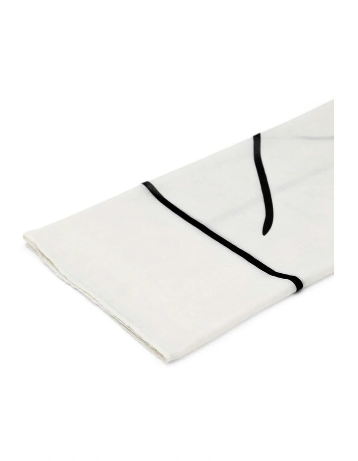 Olivia Light-Weight Scarf in Black & White image 5