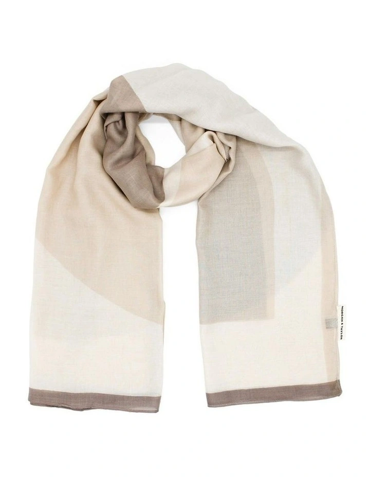 Lotus Light-Weight Scarf in Beige image 1