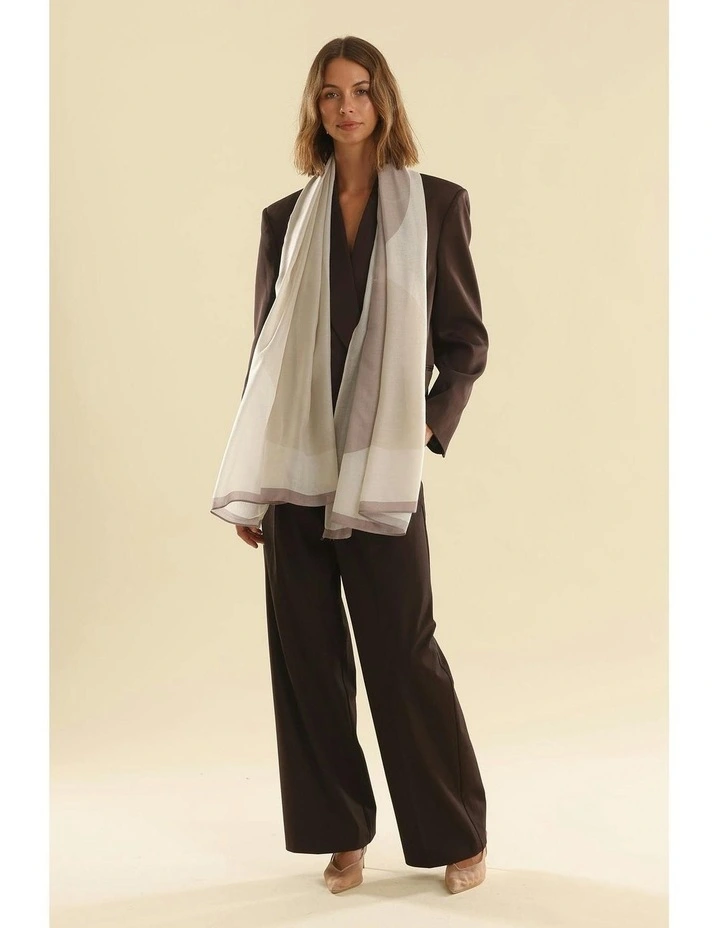 Lotus Light-Weight Scarf in Beige image 3