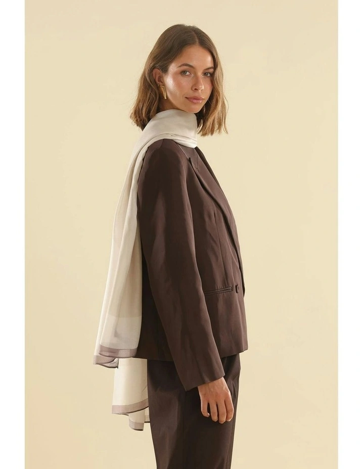 Lotus Light-Weight Scarf in Beige image 5