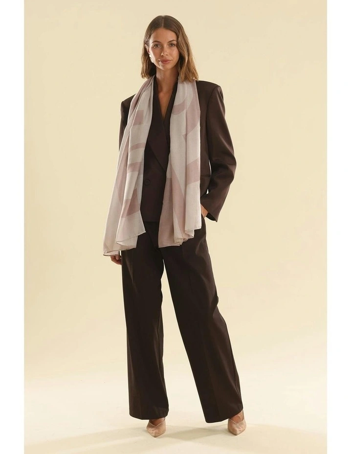 Evie Light-Weight Scarf in Beige image 2