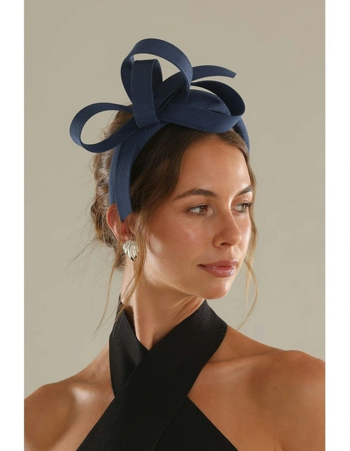Mel Fascinator in Navy Blue image 2