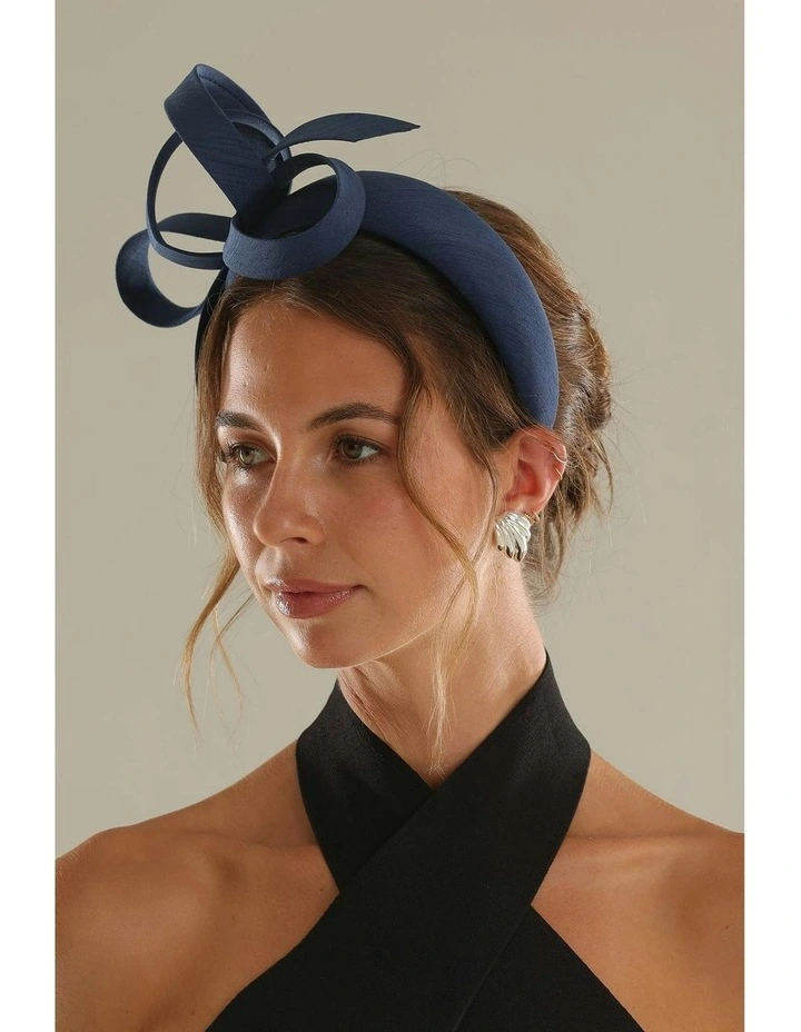 Mel Fascinator in Navy Blue image 5